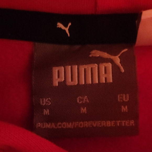 Puma Men's Black and Red Hoodies - Picture 3 of 4